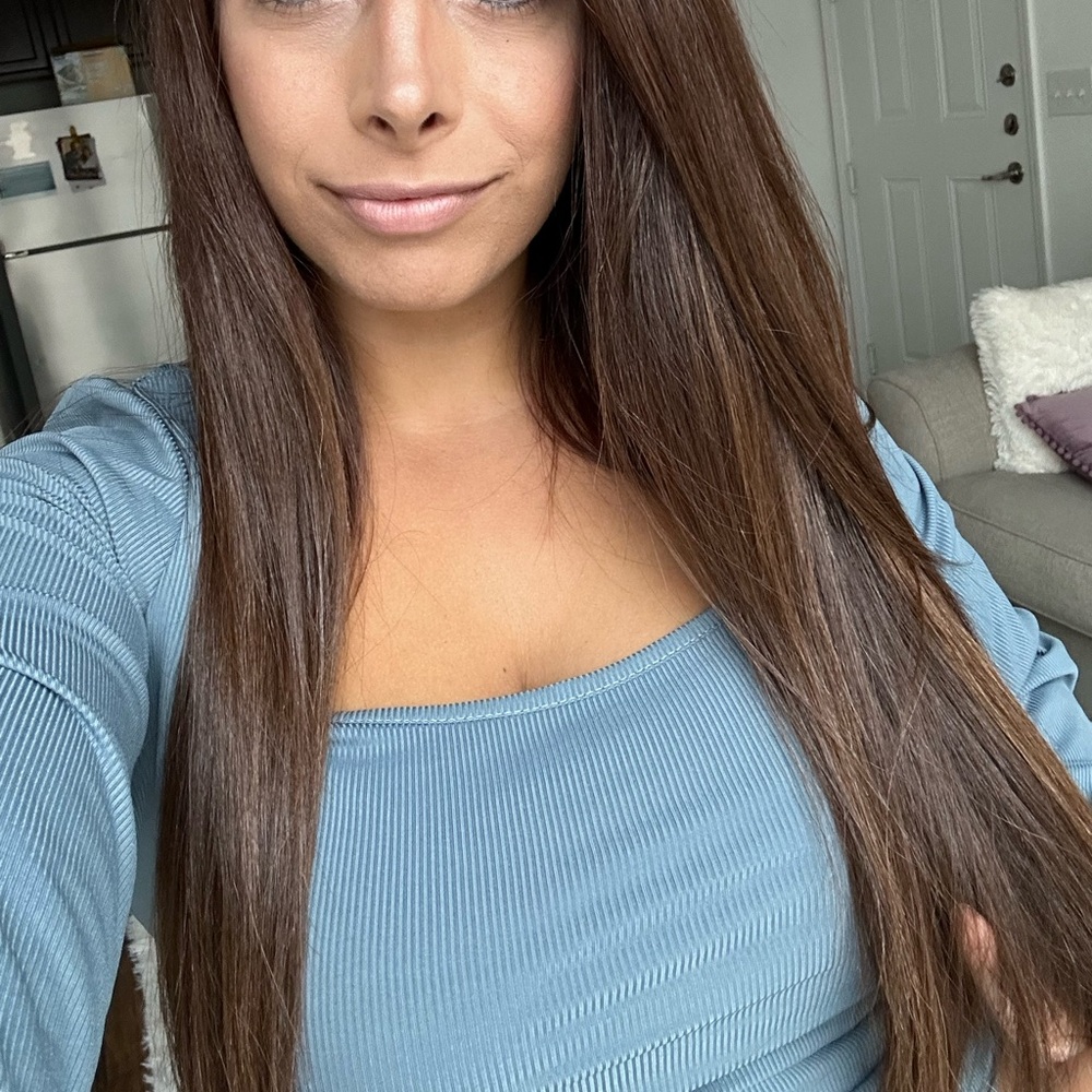 Blue/Gray Crop Top - Picture 4 of 4